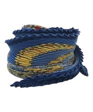 Foulard plissé en soie