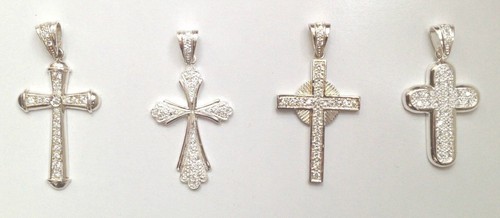 Sterling silver cross - sterling,