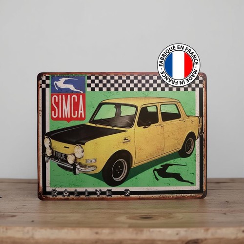 Plaque métal simca 1000 - ,