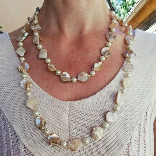 Superbe collier nacre - collier, en
