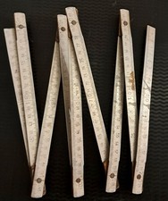 Ancien DOUBLE METRE Pliable en MÉTAL