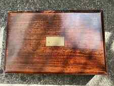 BEAU COFFRET EN ACAJOU ANCIEN BOîTE DE COMPAS XIXème - 1867 ARCHITECTE