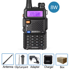 ?UV-5R VHF/UHF FM- 8W Emetteur-Recepteur radio bi directionnelle Talkie walkie