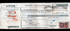 TROYES (10) USINE de SOUS-VETEMENTS / BAS & CONFECTION "VITOS" Traite en 1939