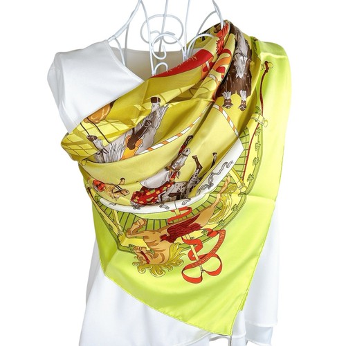 Foulard vintage soie - foulard,
