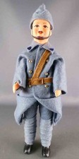 Mannequin Articulé Poupée 19cm- Soldat Français 14-18 Poilu WW1