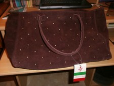 Sac à main Cuir prune Made in