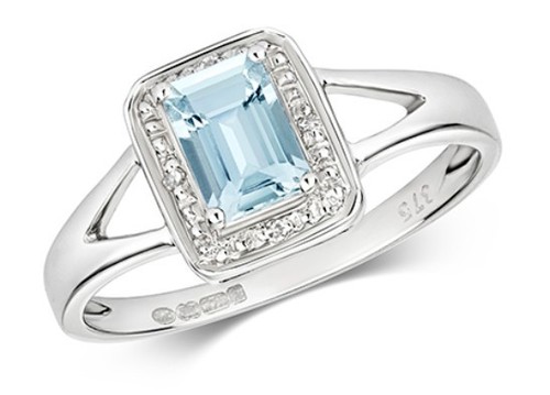 9ct blanc émeraude coupe - blanc,