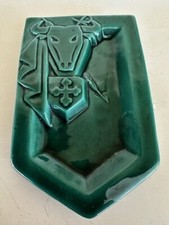 ANCIEN CENDRIER OU COUPELLE PUBLICITAIRE VERT DU CLUB TAURIN RICARD