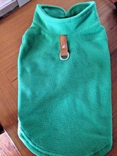 Emerald Green Fleece Dog Coat by Gooby for Small Dogs NEW