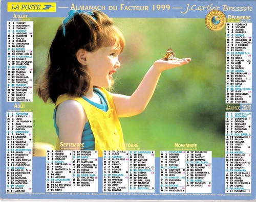 Calendrier des postes - ,