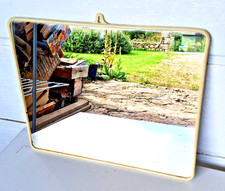 ANCIEN MIROIR DE BARBIER SALLE DE BAINS A ACCROCHER    39X31CM