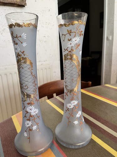 Lot vases émaillés - 2, en
