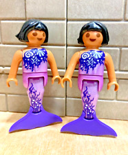 PLAYMOBIL Personnage Sirène des Mers Fée Bébé Fantastique Océan Plage 29 CUSTOM