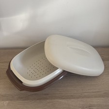 Tupperware Plat Service / Plat à Asperges + Égouttoirr  - Vintage