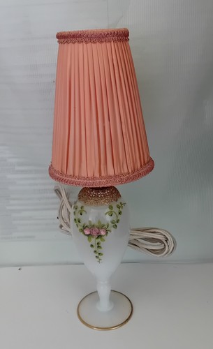 Lampe opaline blanche - lampe,