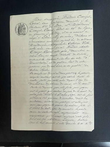 Vieux papier ancien acte civil - ancien,