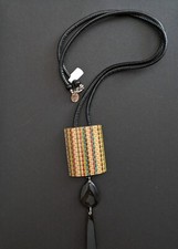 NATURE BIJOUX COLLIER  SAUTOIR KIMONO BAMBOU NEUF