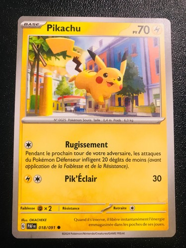 Carte pokemon pikachu 018 - pokemon,