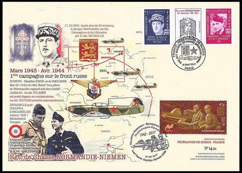 Niem17 fdc france russie - fdc, france-russie