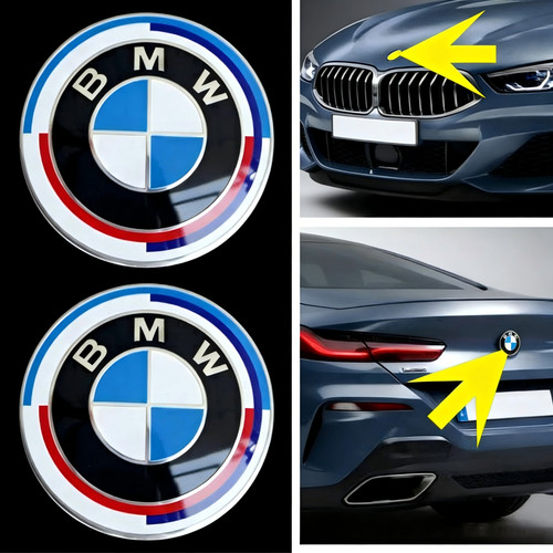 Set bmw emblems hood trunk - emblems,