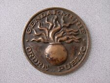 RARE plaque gendarmerie Ordre Public médaille en bronze de 7,5 cm