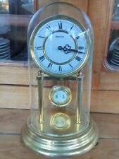 Ancienne Pendule Horloge Hermle Germany  Sous Globe  Old Clock Pendulum