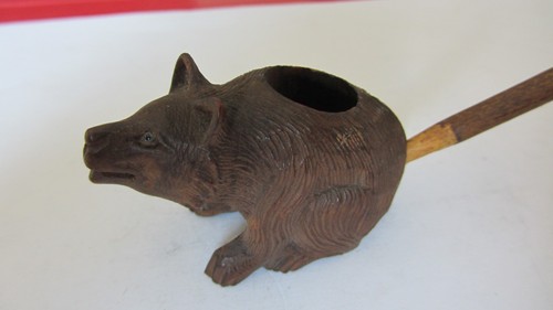 Ancienne pipe bois - ancienne, sculpte