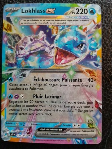 Carte pokémon lokhlass - carte, ex