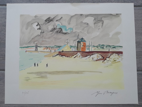 Lithographie originale yves - lithographie,