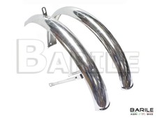 Paire De Garde-Boue En Inox Chromé Pour Vélo Pliable - Graziella 20" Époque