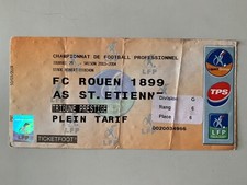 TICKET MATCH FC ROUEN - AS ST ETIENNE 20 MARS 2004 - CHAMPIONNAT DE FRANCE