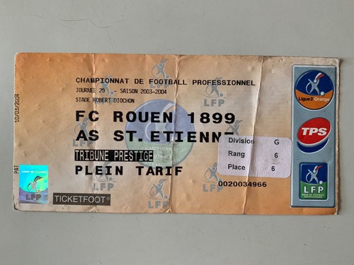 Ticket match rouen - as, st