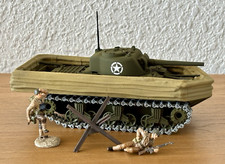SOLIDO GASO-LINE militaire char Sherman Duplex Drive Omaha Beach Normandie 1944