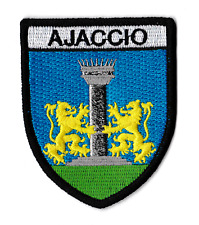Patche Ajaccio écusson brodé blason patch thermocollant ville Corse Corsica