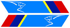 2 X BANDES POUR PEUGEOT SPORT GTI RALLYE 25cmX4,5cm STICKER AUTO BB013