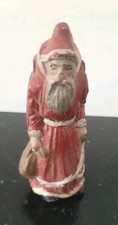 Père Noël ancien Santa Klaus  en plâtre et Farine. Jrd ou autre marque