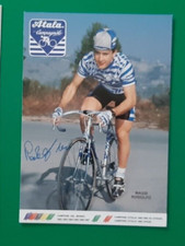 CYCLISME carte cycliste MASSI RODOLFO équipe ATALA Campagnolo 1989 Signée