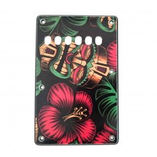 Plaque arrière Aloha Tiki de style vintage WD Custom pour Fender Stratocaster