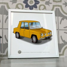 Poster R8 S jaune vif voiture