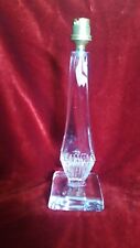 Beau pied de lampe en cristal signé DAUM forme obélisque-Luminaire