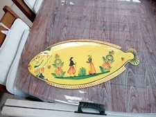 plat à poisson Hb quimper france F865 D201 L60cmxl30cm BE