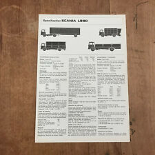 brochure de camion N128 scania LB80