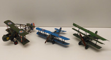 -3 MAQUETTES AVIONS 1ere GUERRE WW1 2 Français 1 Allemand  collection vitrine  D
