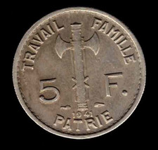 5 Francs Pétain - Cupronickel