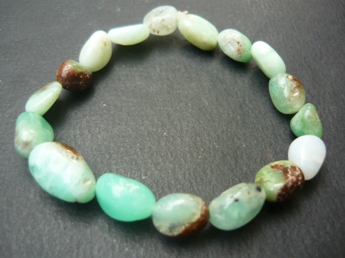 Bracelet perles chrysoprase - perles,