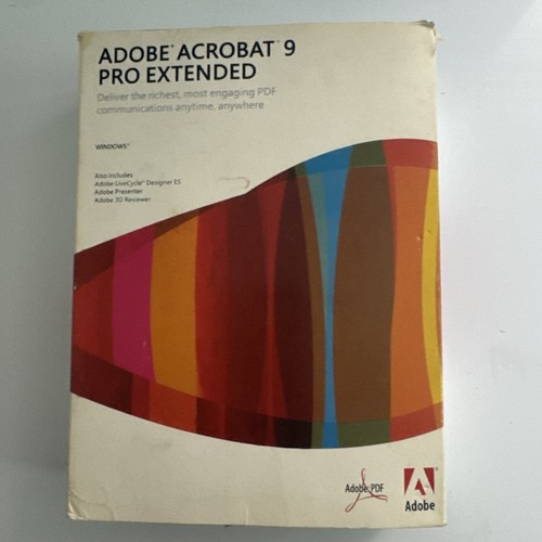 Adobe acrobat pro extended - acrobat, 9
