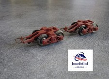 JOUEF HO 1/87 2 bogies type diamond brun roues brunies à clipser ou à visser