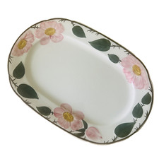 Grand plat ovale Wild Rose