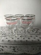 LOT DE  VERRES A BIÈRE  ANCIENS CHIMAY PUB BISTROT 